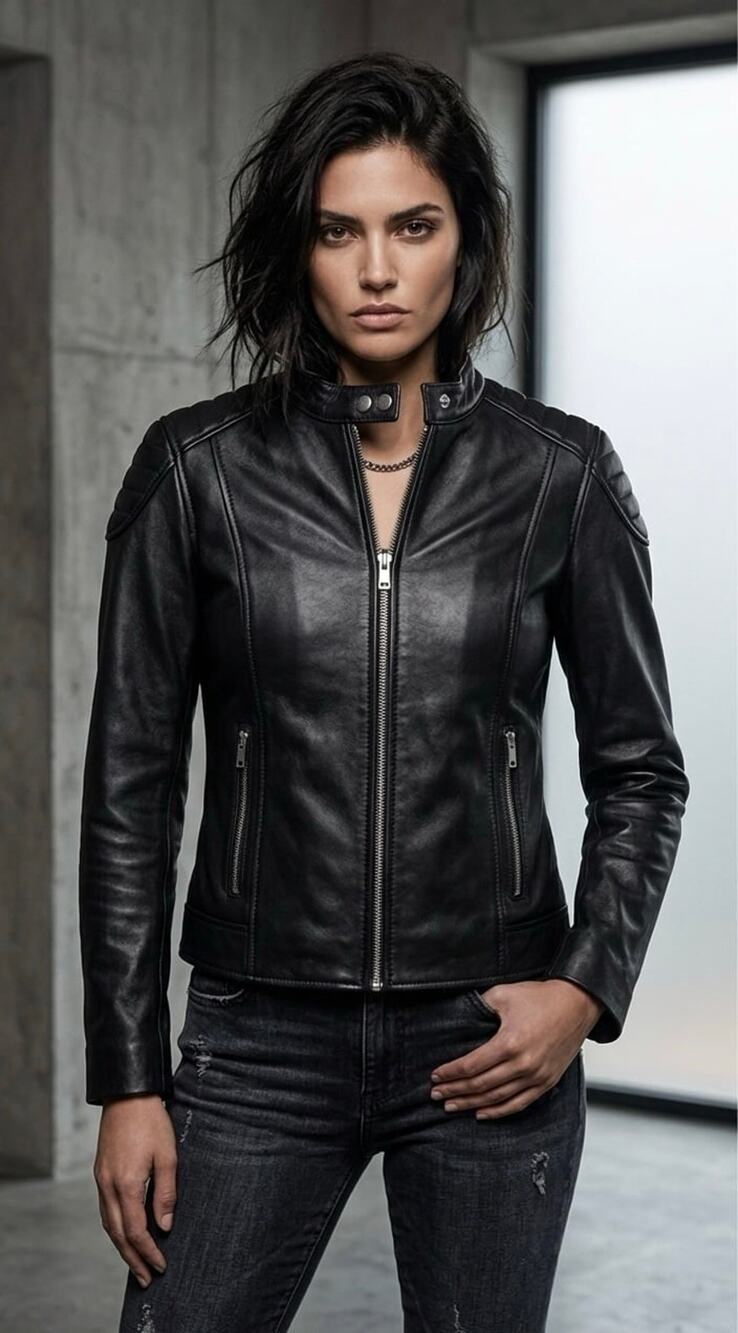 NWT❤️William Rast Women Leather Jacket szL